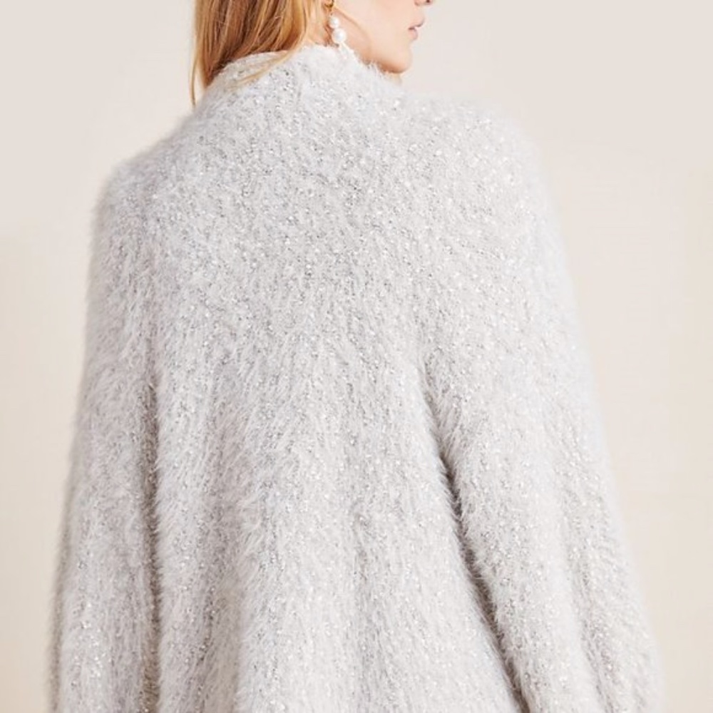 NWT Anthropologie Charlotte Eyelash Cardigan Coat One Size - Picture 5 of 6